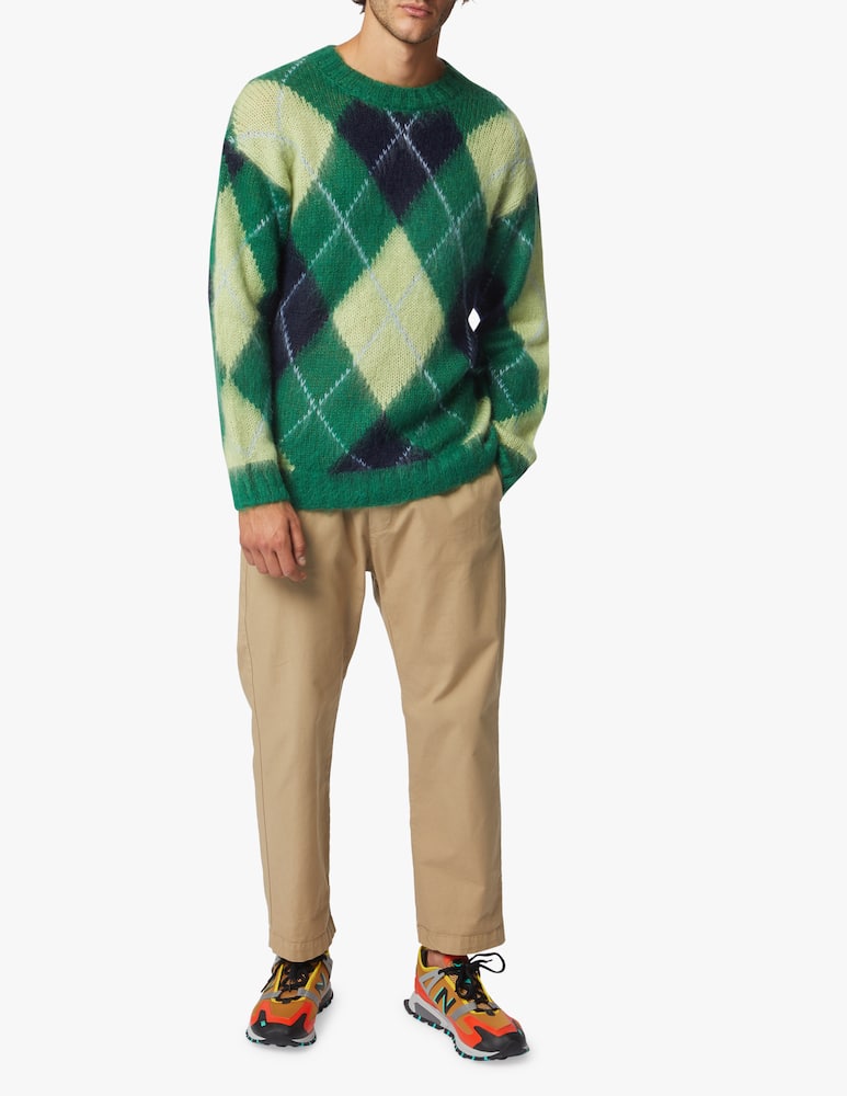 rinascente Kenzo Argyle mohair sweater