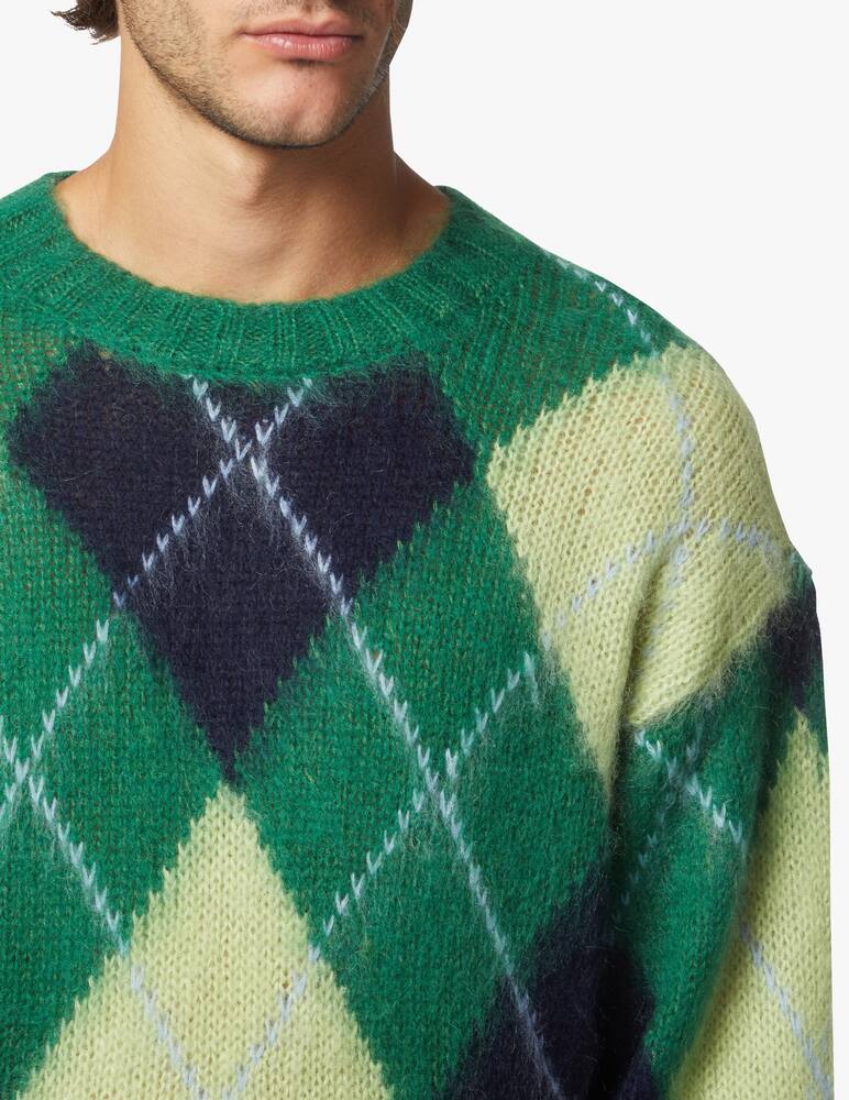 rinascente Kenzo Argyle mohair sweater
