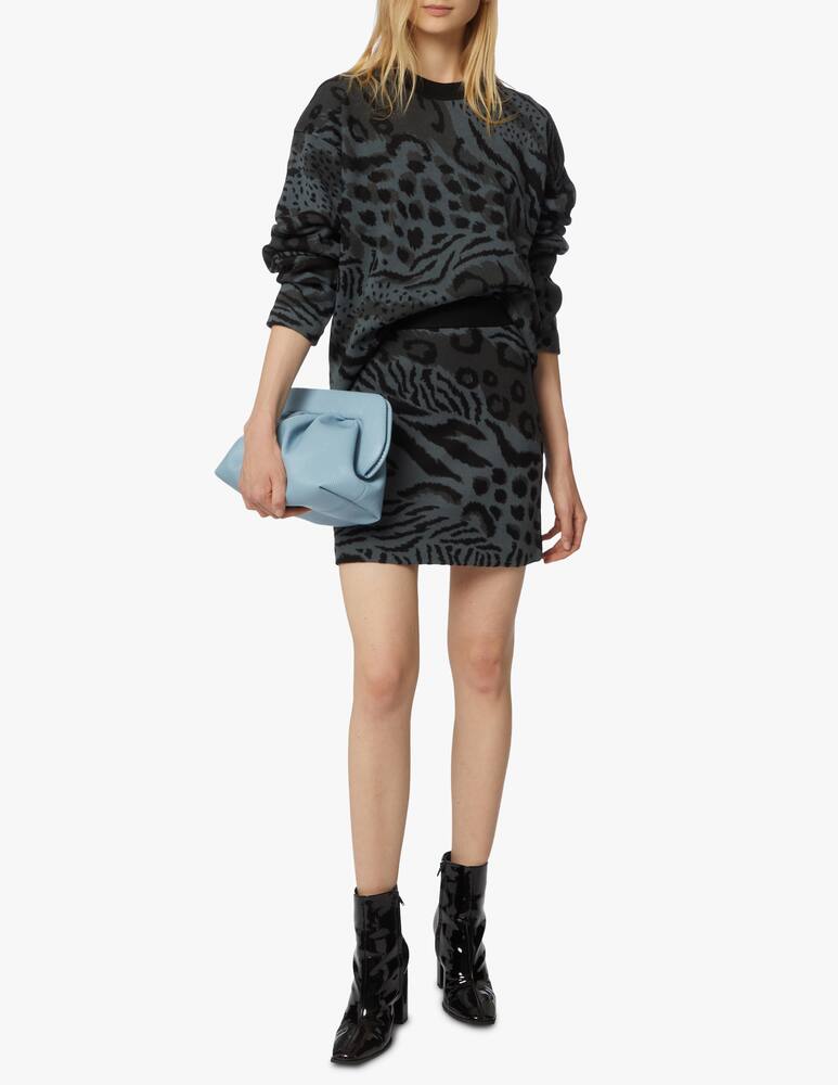 Kenzo Minigonna in misto lana Leopard - immagine 2 Kenzo Minigonna in misto lana Leopard - immagine 2