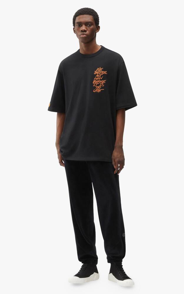 rinascente Kenzo Wwf gots oversize zipped t-shirt