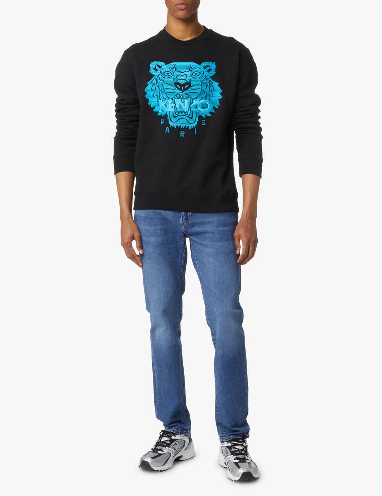 rinascente Kenzo Icon neon roundneck sweatshirt - black