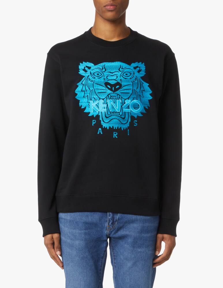 rinascente Kenzo Icon neon roundneck sweatshirt - black