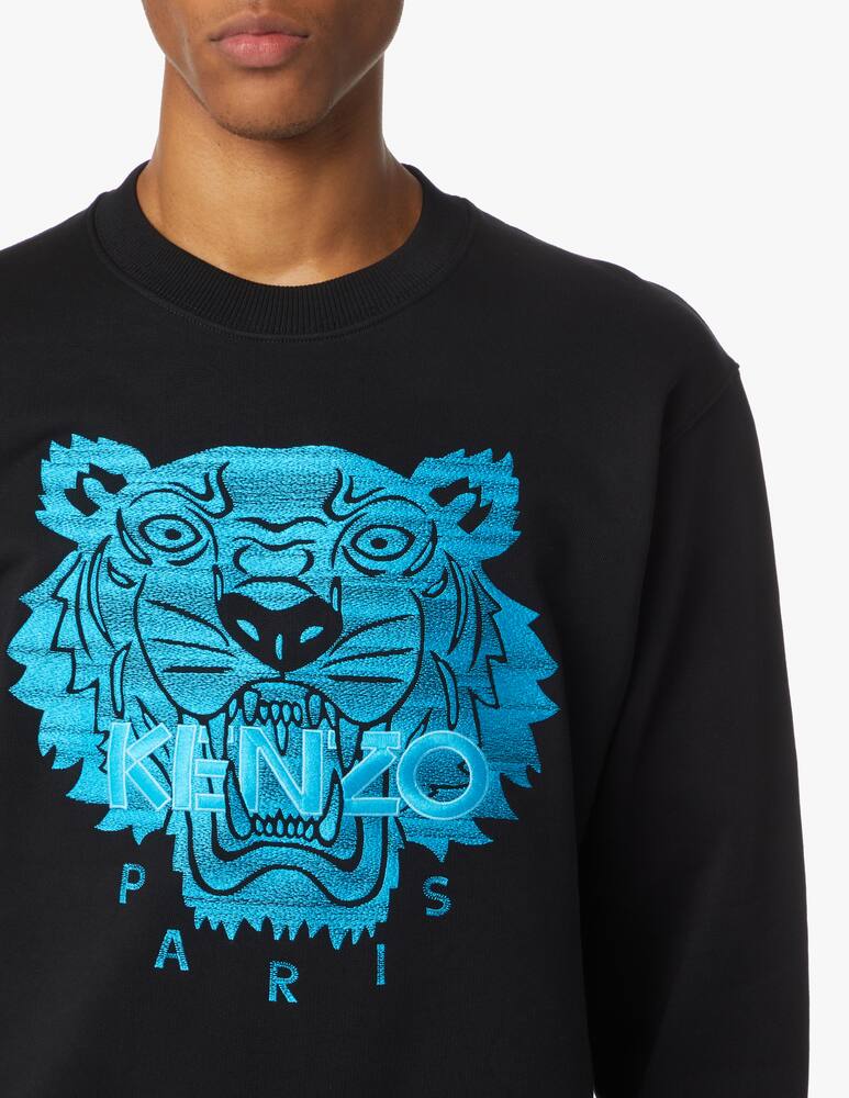 rinascente Kenzo Icon neon roundneck sweatshirt - black