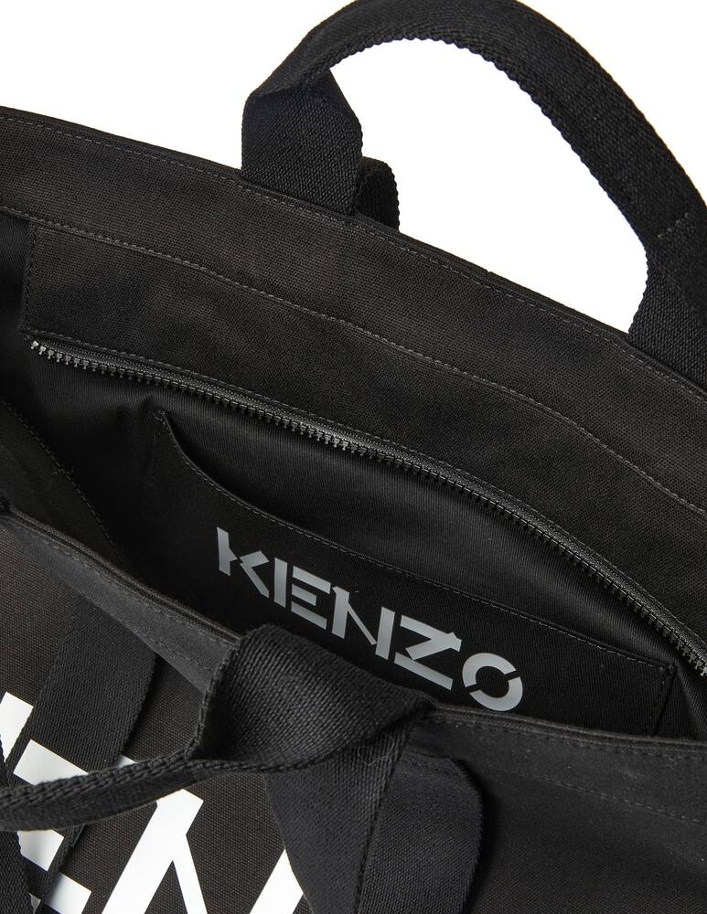 rinascente Kenzo Cotton tote bag with logo - black