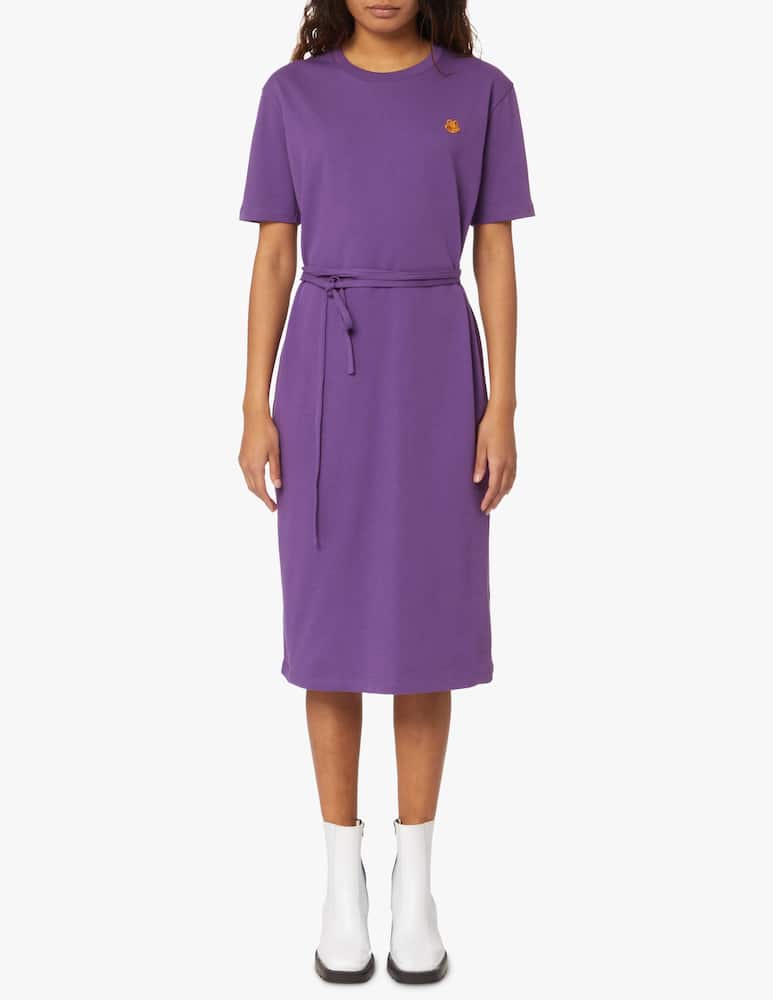 rinascente Kenzo Cotton dress with waist culiss - violet