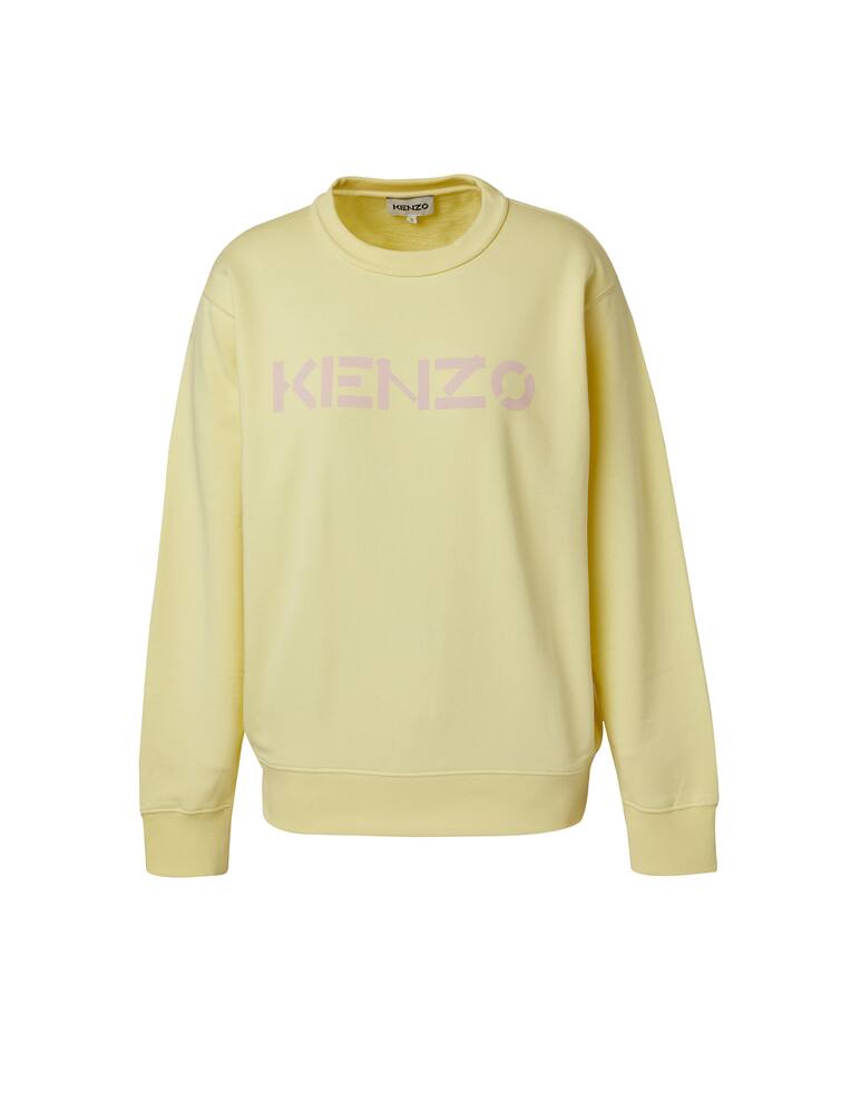 rinascente Kenzo Felpa girocollo in cotone con logo - giallo