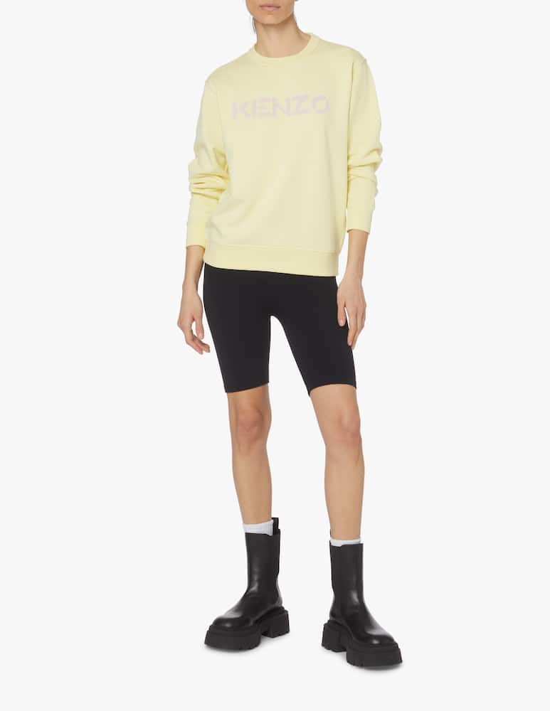 Kenzo Cotton crewneck sweatshirt with logo - yellow - picture 2 Kenzo Cotton crewneck sweatshirt with logo - yellow - picture 2