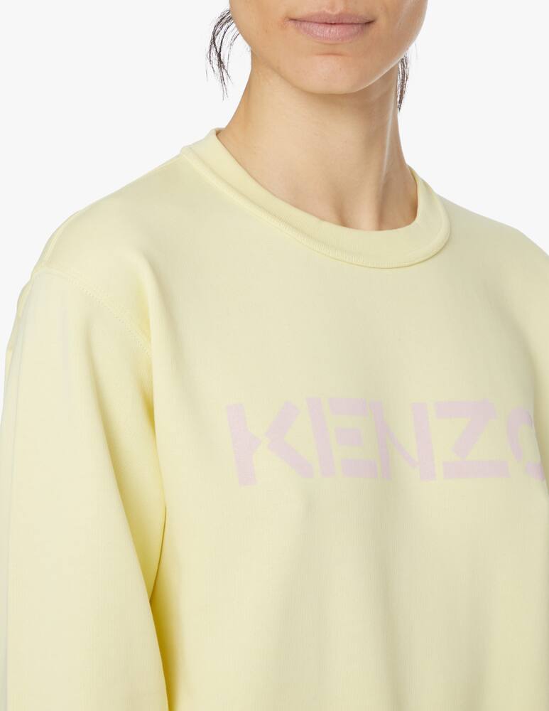 rinascente Kenzo Felpa girocollo in cotone con logo - giallo