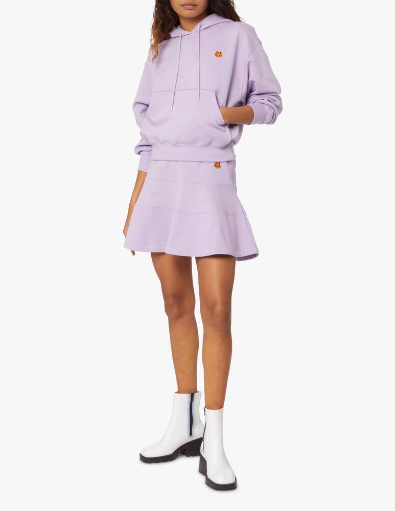 rinascente Kenzo Felpa con cappuccio crop in cotone - lilla