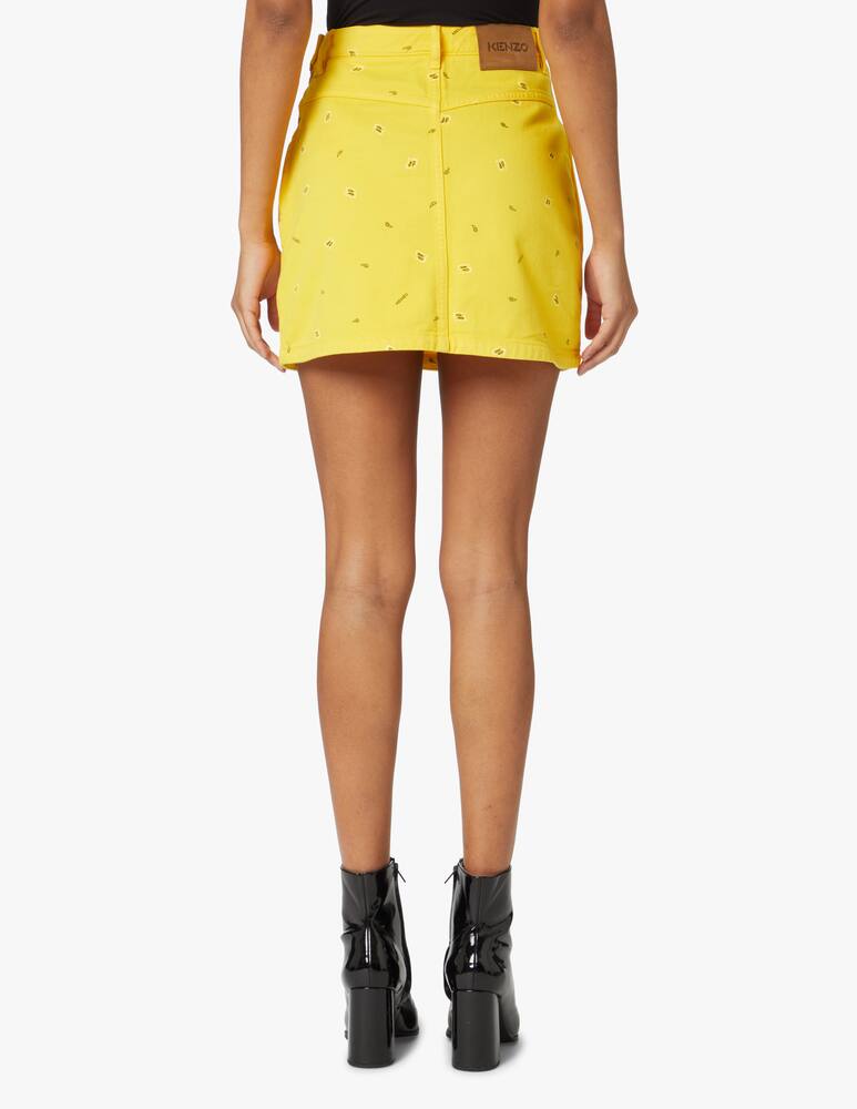 rinascente Kenzo Cotton band mini skirt - yellow