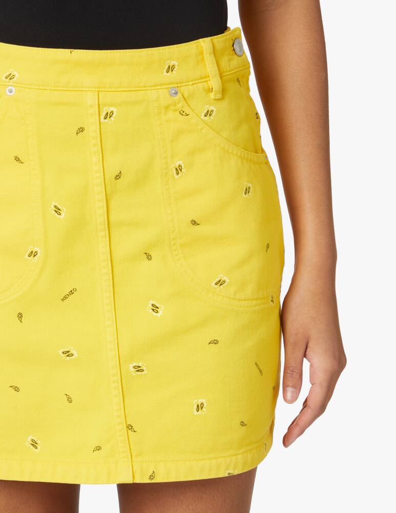 rinascente Kenzo Cotton band mini skirt - yellow