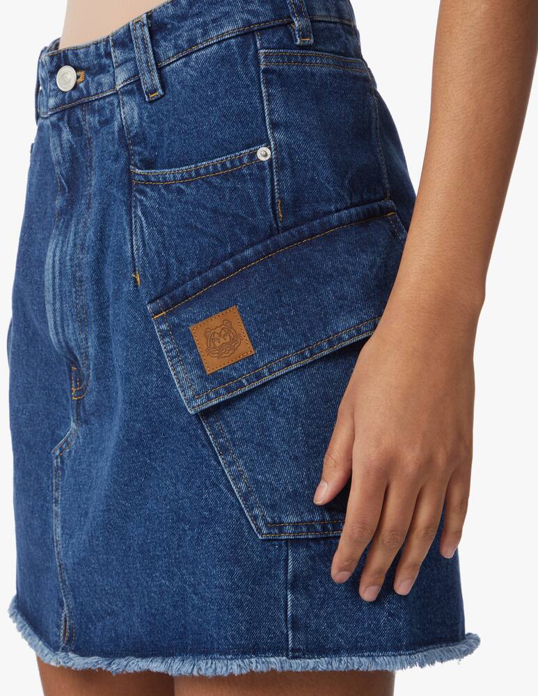 rinascente Kenzo Cotton cargo mini skirt - blue