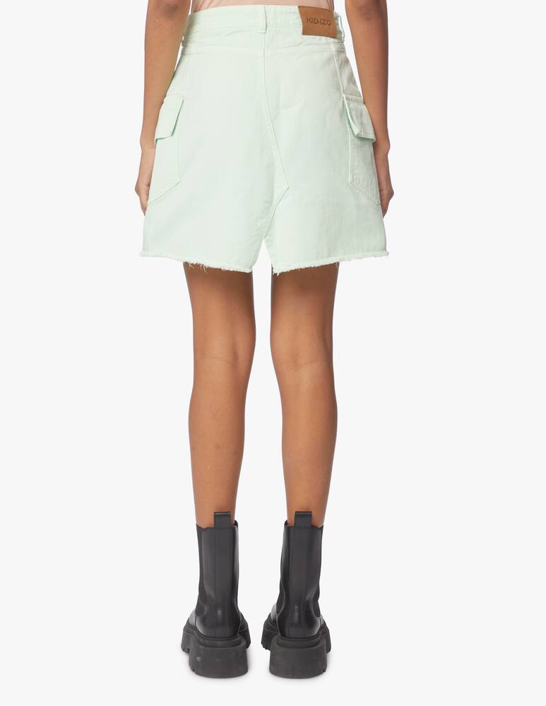 rinascente Kenzo Denim cargo mini skirt - green