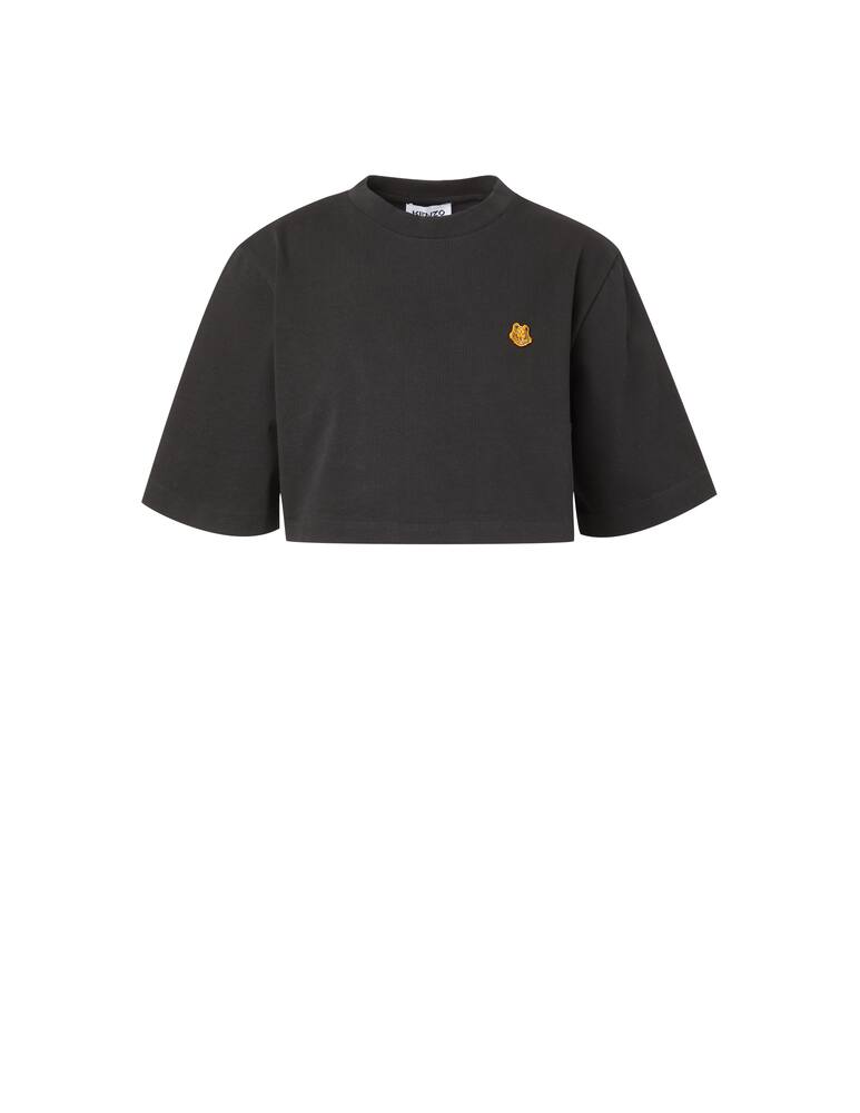 rinascente Kenzo T-shirt crop in cotone - nero