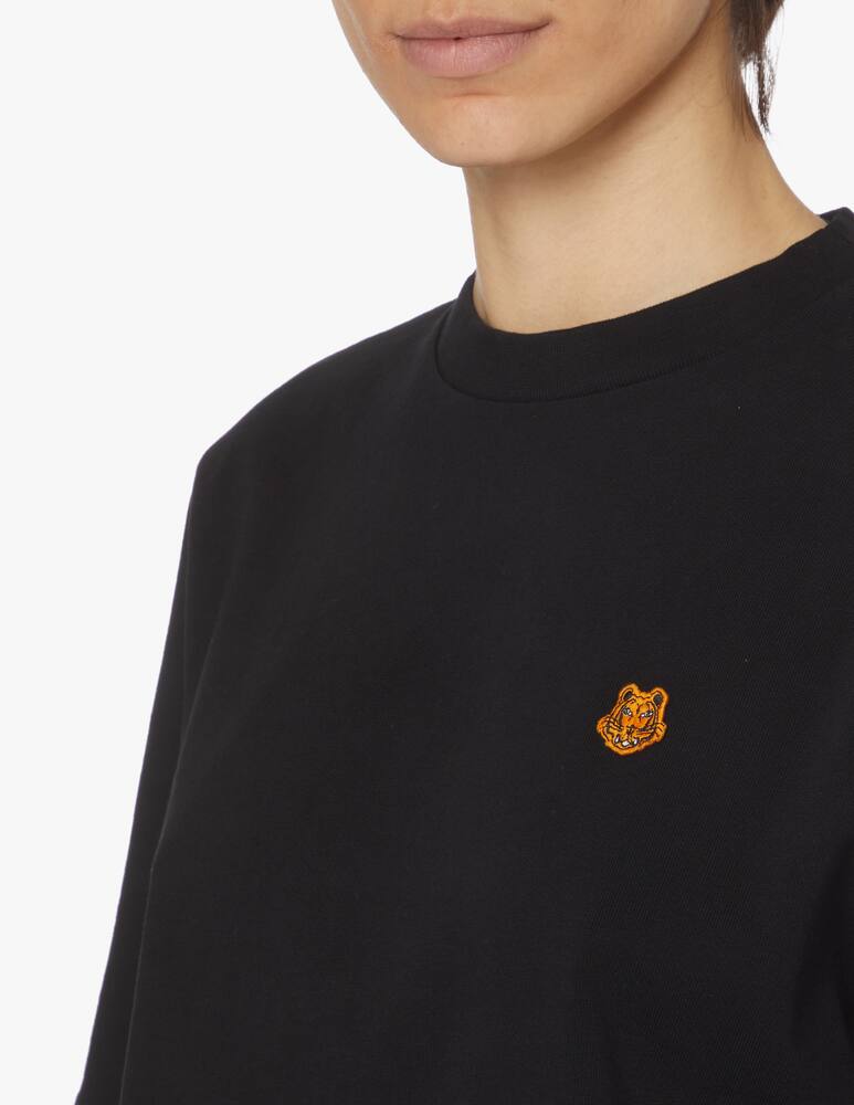 rinascente Kenzo T-shirt crop in cotone - nero