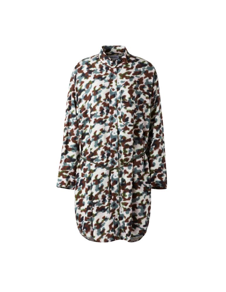 rinascente Kenzo Abito corto chemisier in cotone - marrone