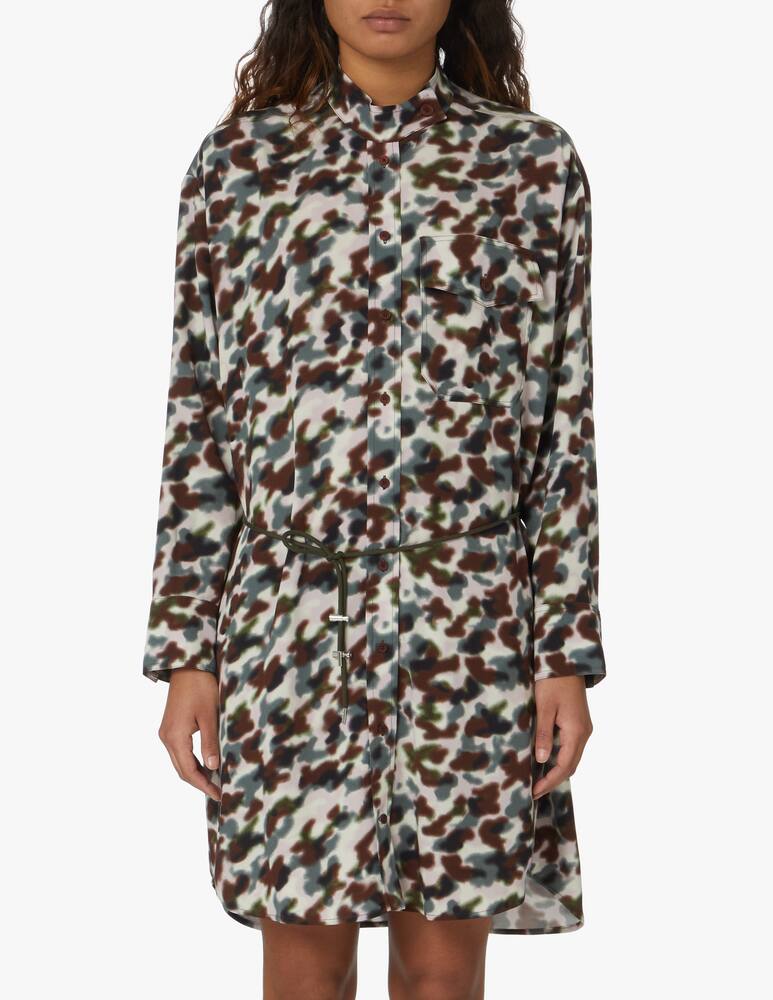 rinascente Kenzo Abito corto chemisier in cotone - marrone