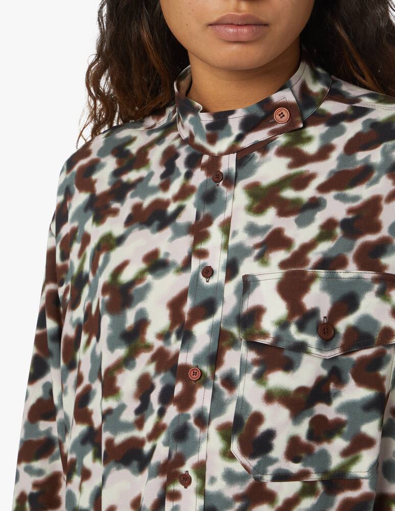 rinascente Kenzo Abito corto chemisier in cotone - marrone