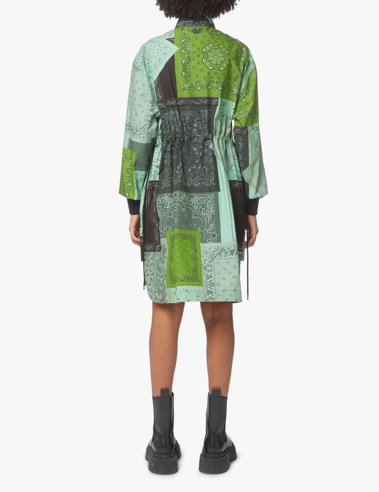rinascente Kenzo Cotton bandana chemisier dress - green