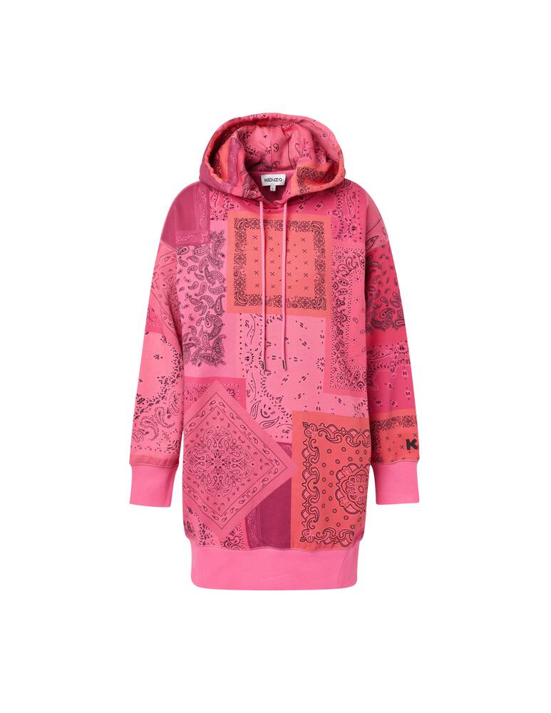 Kenzo Vestito felpa bandana con cappuccio - rosa - immagine 5 Kenzo Vestito felpa bandana con cappuccio - rosa - immagine 5