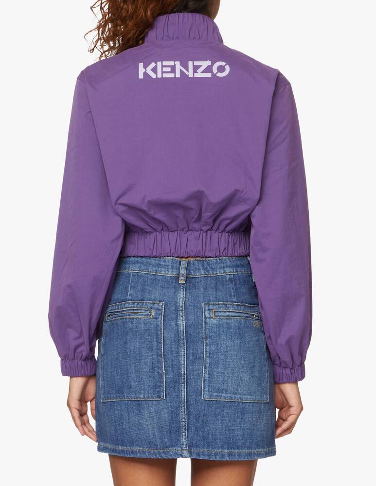 rinascente Kenzo Giacca a vento crop con tigre - viola