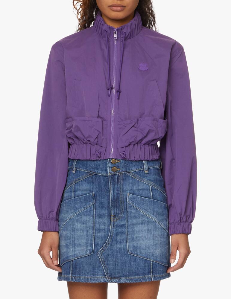 rinascente Kenzo Giacca a vento crop con tigre - viola