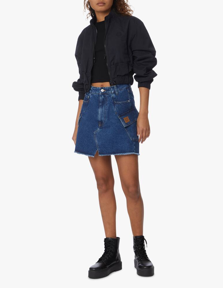 rinascente Kenzo Cropped windbreaker with tiger - black