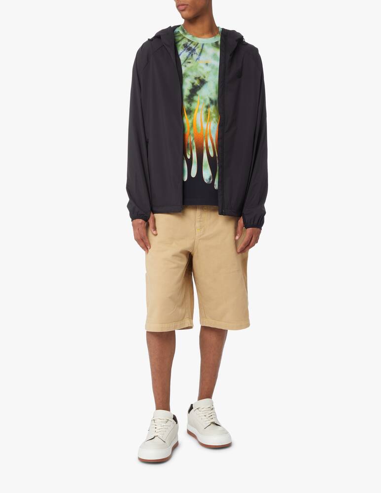 rinascente Kenzo T-shirt tie dye flames - green