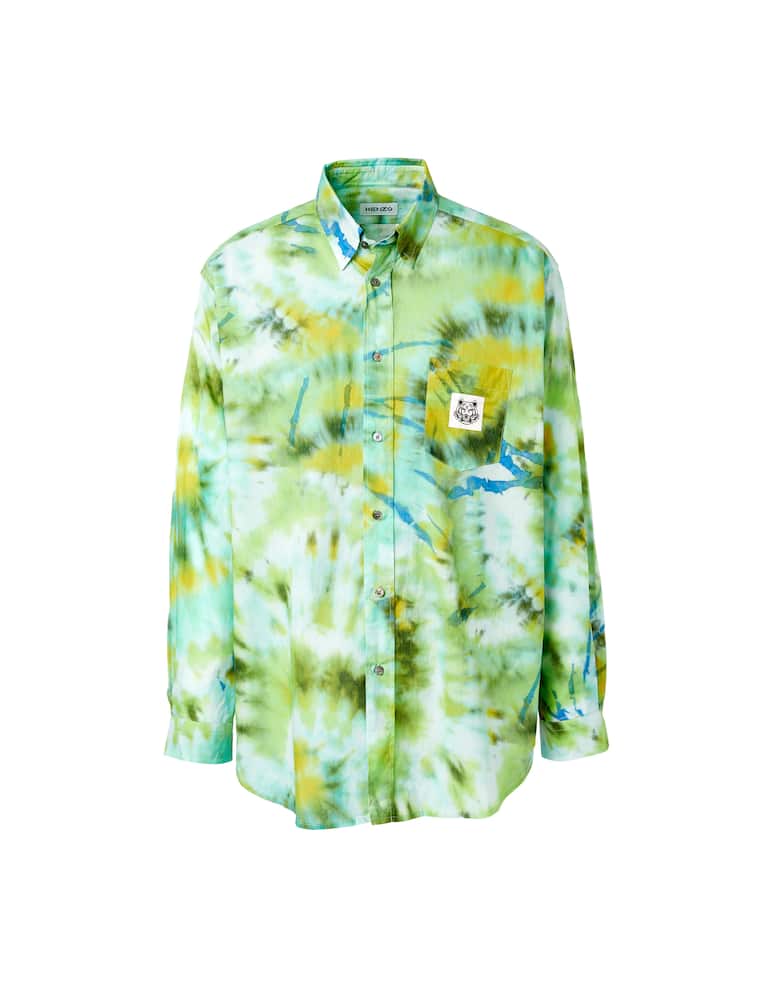 rinascente Kenzo Long sleeve shirt tie dye - green