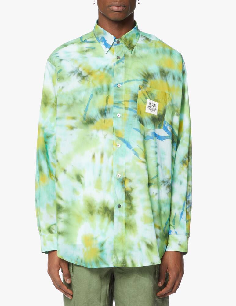 rinascente Kenzo Long sleeve shirt tie dye - green