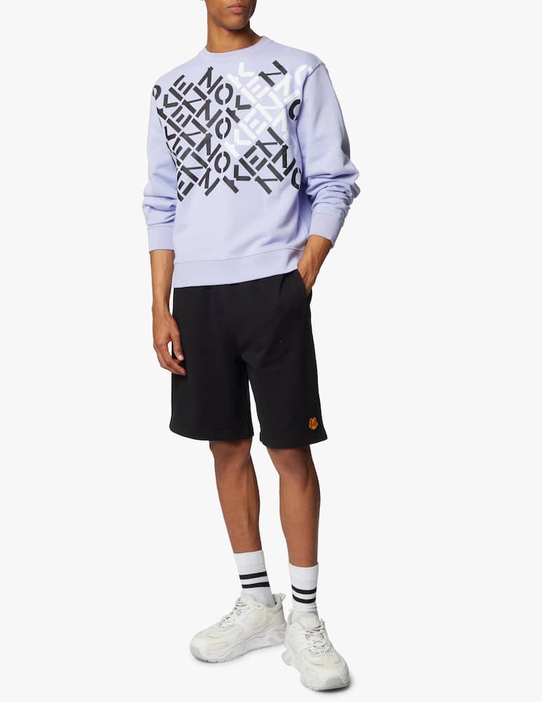 rinascente Kenzo Pantaloncino classico tiger crest in cotone - nero