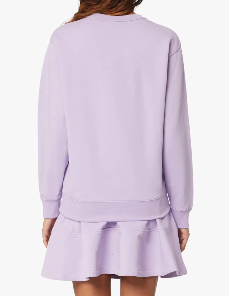 rinascente Kenzo Cotton crewneck sweatshirt with embroidered tiger - lilac