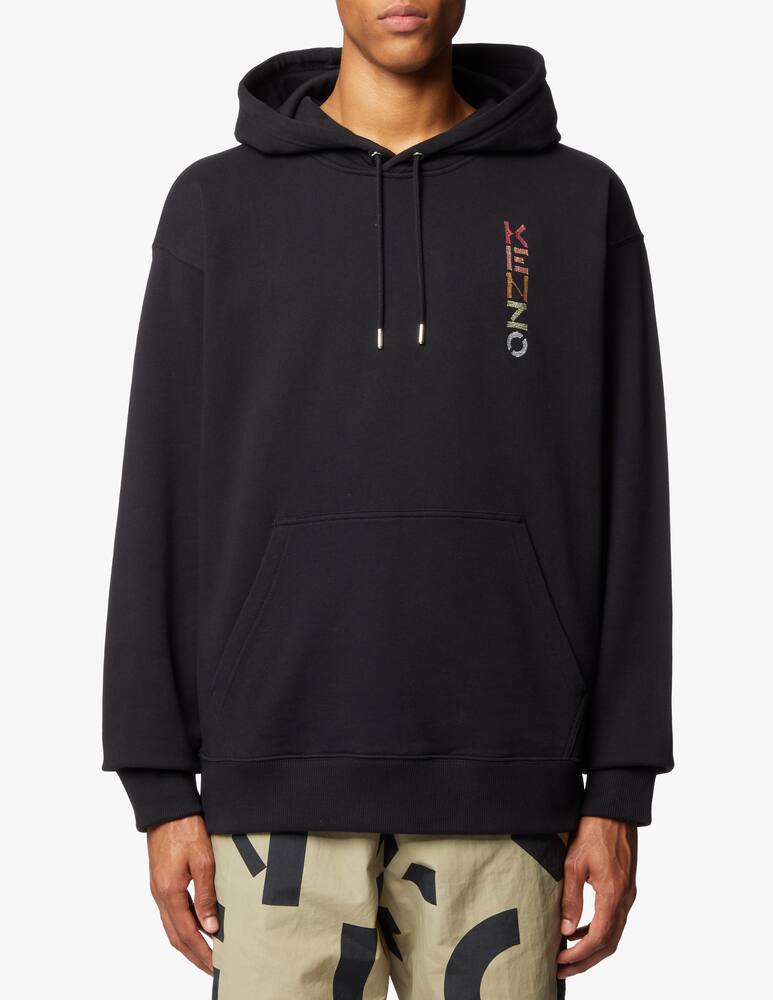 rinascente Kenzo Hoodie logo gradient back - black