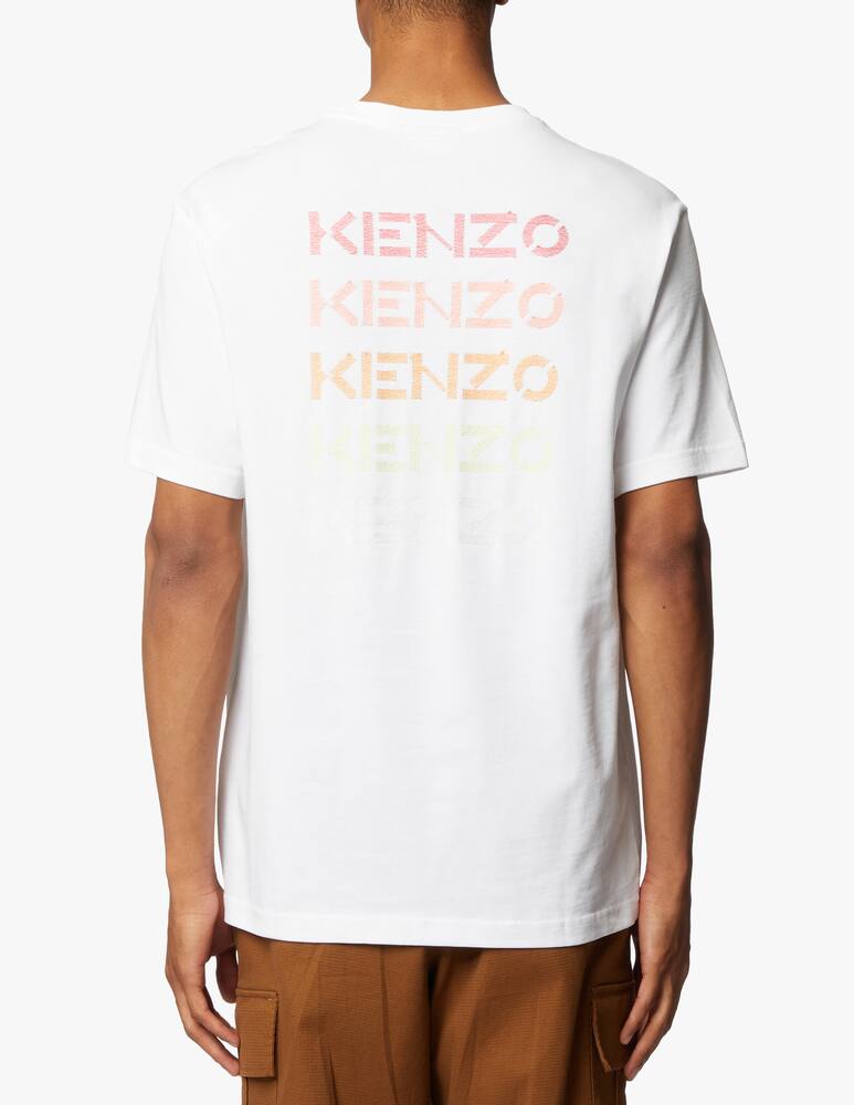 rinascente Kenzo T-shirt logo gradient back - white
