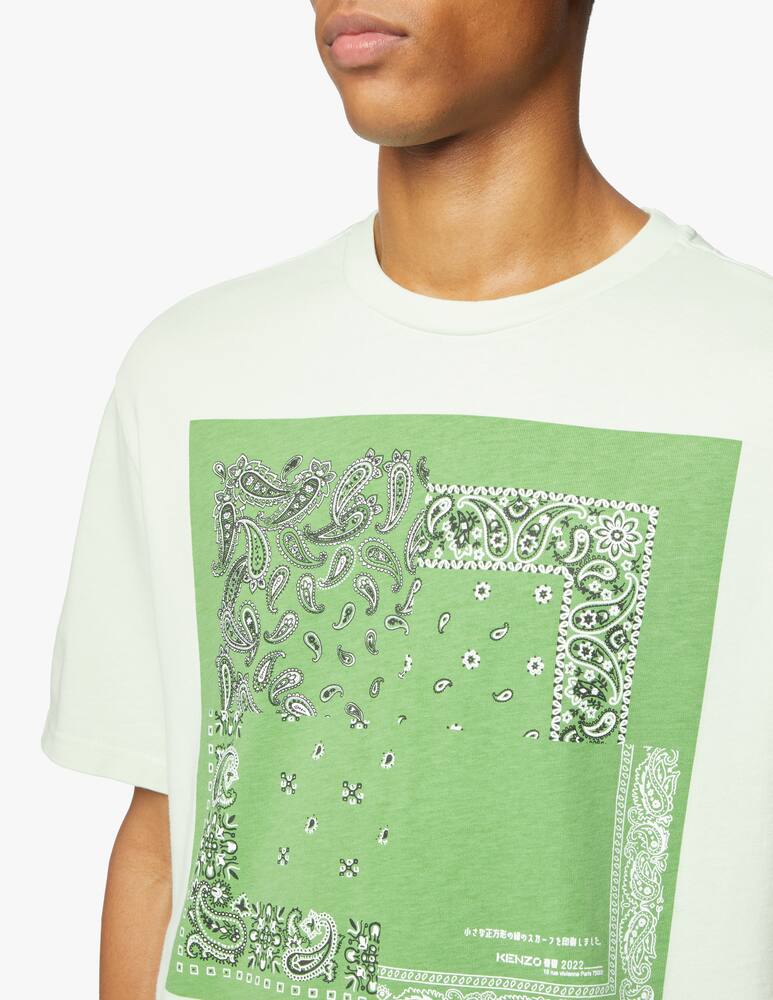 rinascente Kenzo T-shirt bandana patch - green