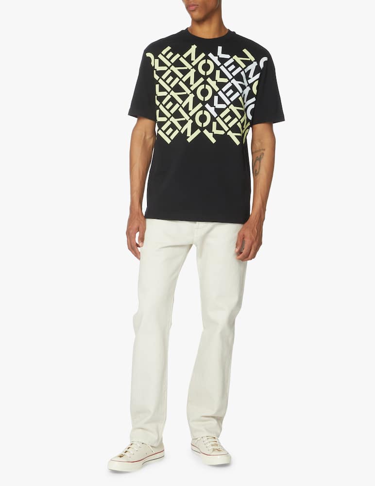 rinascente Kenzo T-shirt multi logo kenzo sport - black