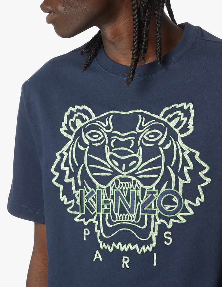 rinascente Kenzo Maglietta manica corta icon tiger ricamo - blu