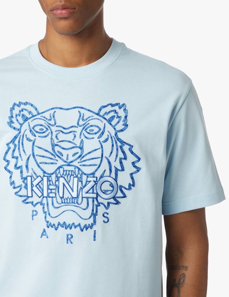 rinascente Kenzo Maglietta manica corta icon tiger ricamo - azzurro