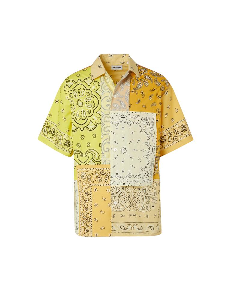 Kenzo Camicia manica corta bandana patchwork - giallo - immagine 5 Kenzo Camicia manica corta bandana patchwork - giallo - immagine 5