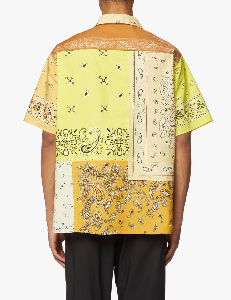 Kenzo Camicia manica corta bandana patchwork - giallo - immagine 3 Kenzo Camicia manica corta bandana patchwork - giallo - immagine 3