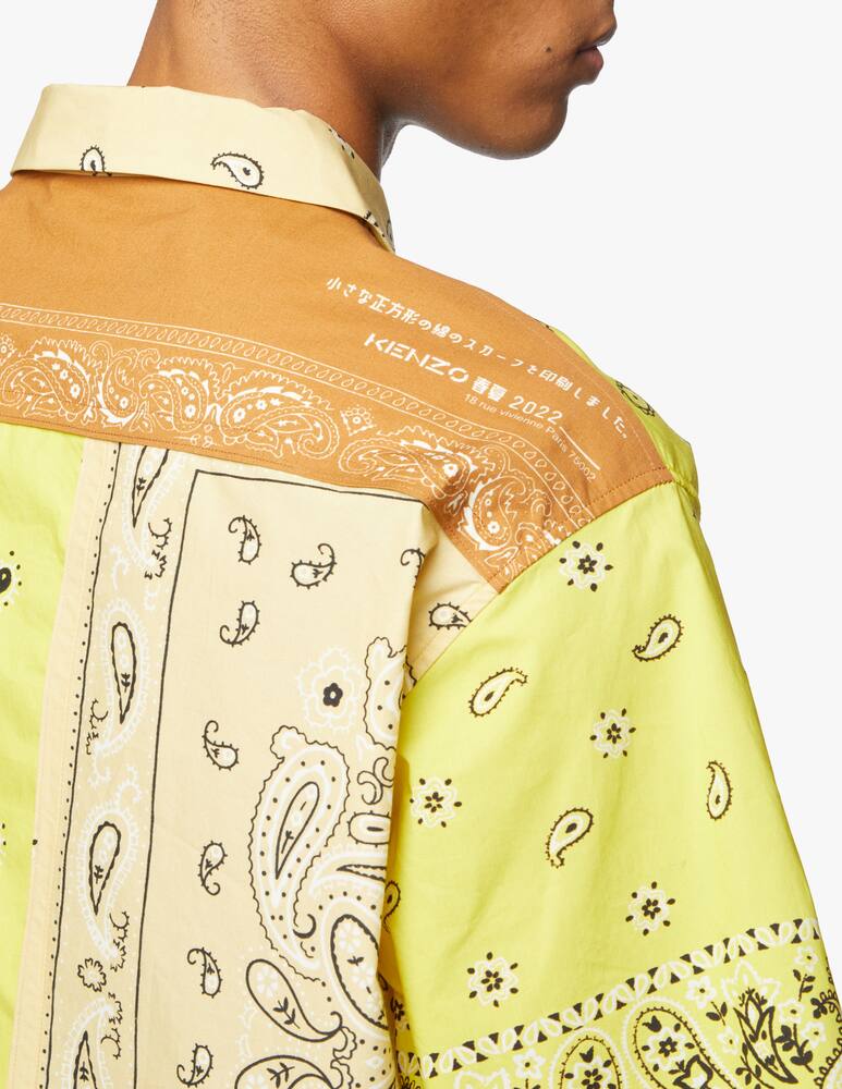 Kenzo Camicia manica corta bandana patchwork - giallo - immagine 4 Kenzo Camicia manica corta bandana patchwork - giallo - immagine 4