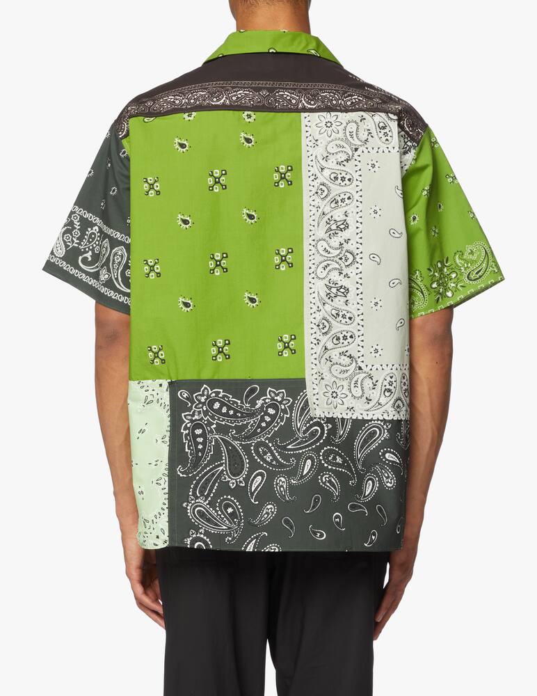 rinascente Kenzo Camicia manica corta bandana patchwork - verde