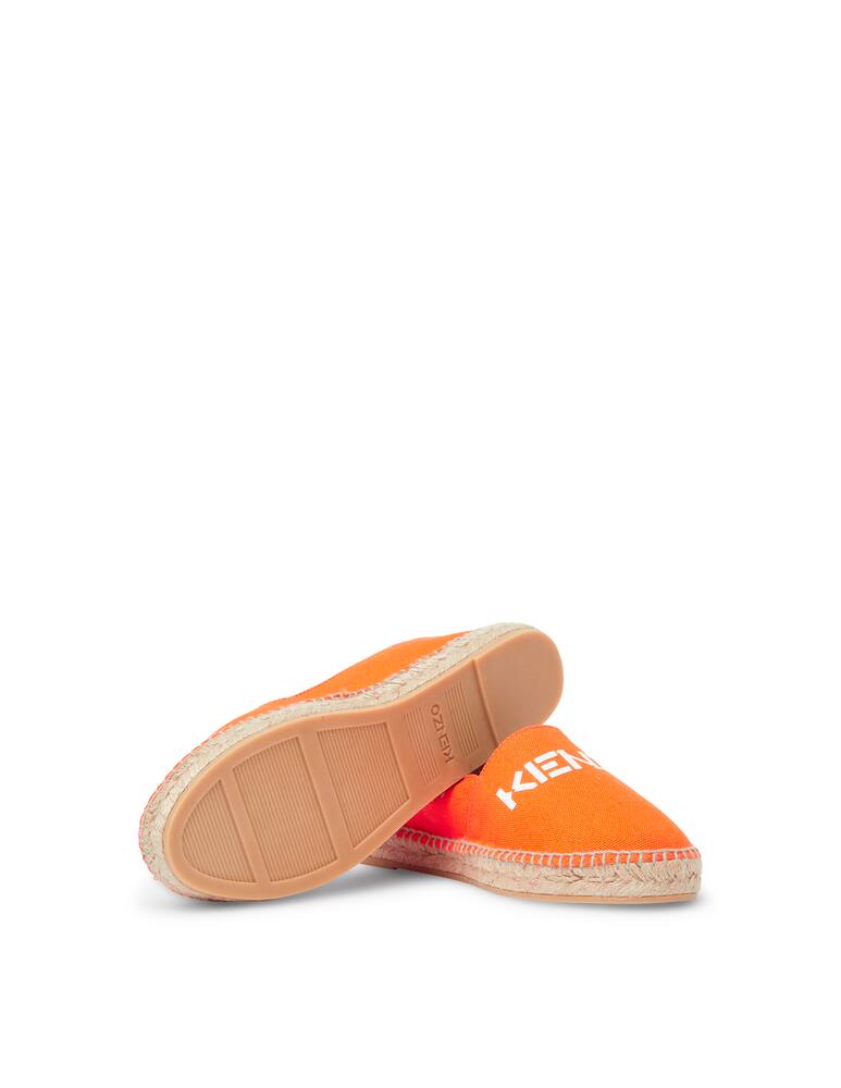rinascente Kenzo Espadrille classiche in cotone con logo - arancione