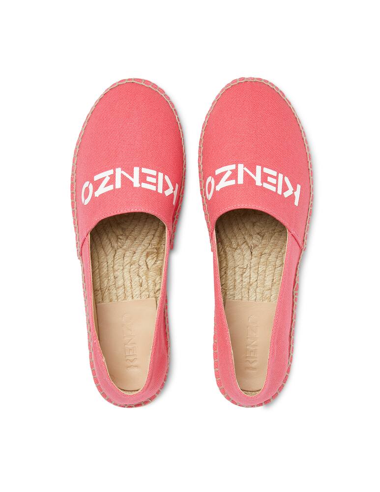 rinascente Kenzo Espadrille classiche in cotone con logo - rosa