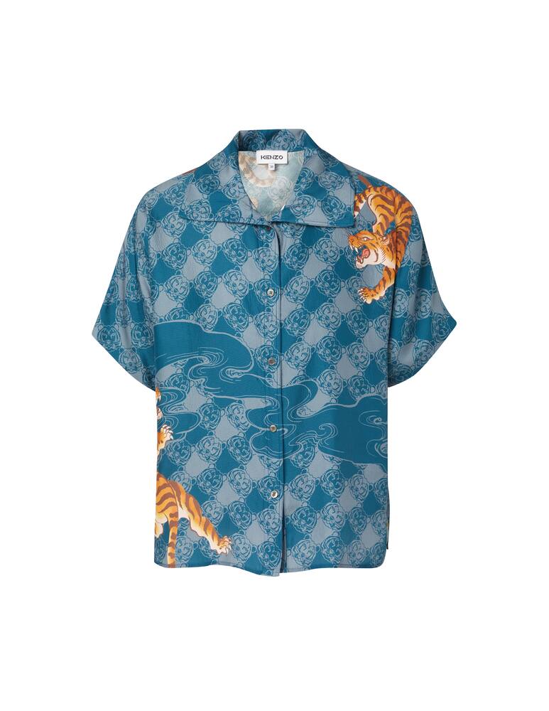 Kenzo Camicia in seta - blu - immagine 4 Kenzo Camicia in seta - blu - immagine 4