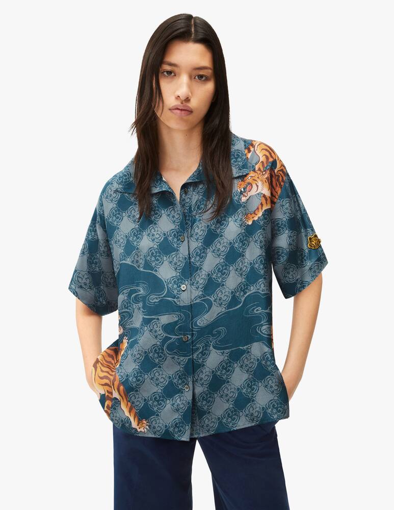 Kenzo Camicia in seta - blu - immagine 1 Kenzo Camicia in seta - blu - immagine 1