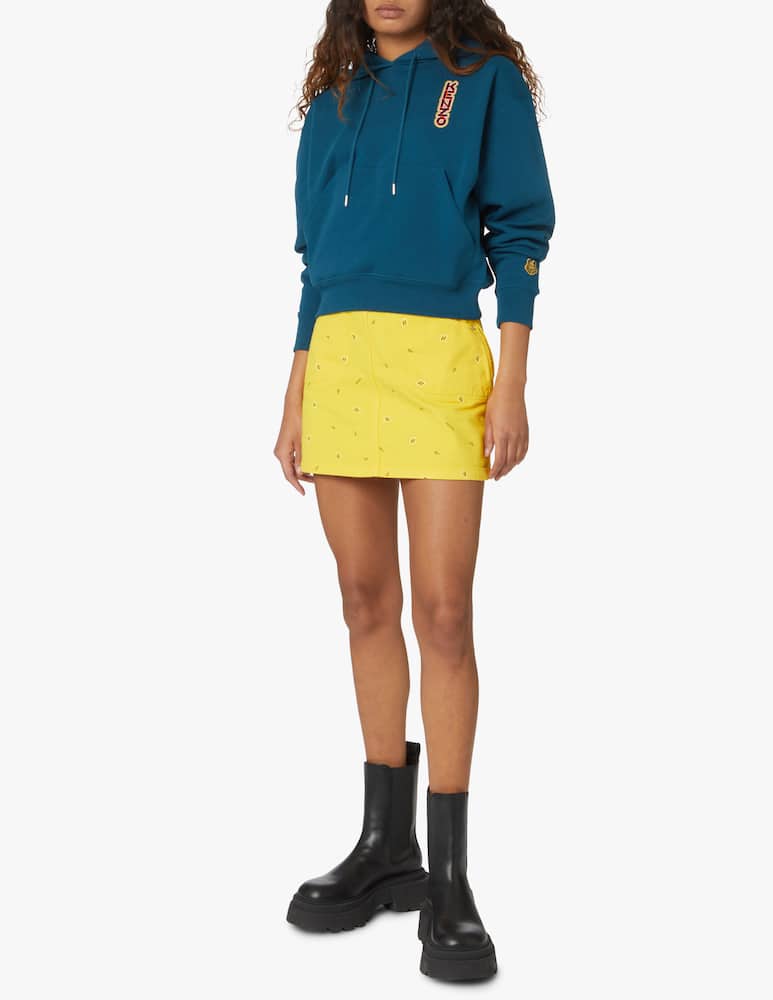 rinascente Kenzo Felpa con cappuccio in cotone - blu