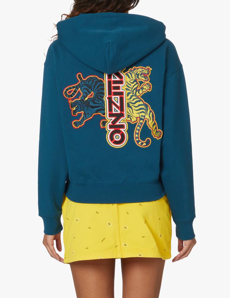 rinascente Kenzo Felpa con cappuccio in cotone - blu