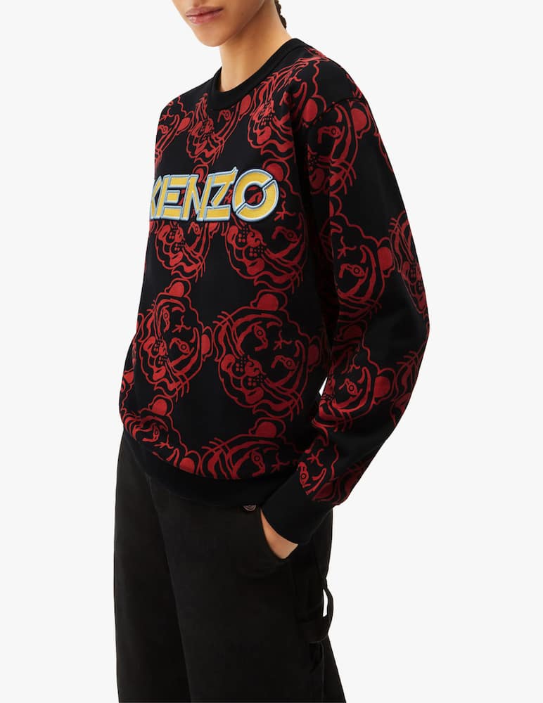 rinascente Kenzo Felpa girocollo in cotone - nero