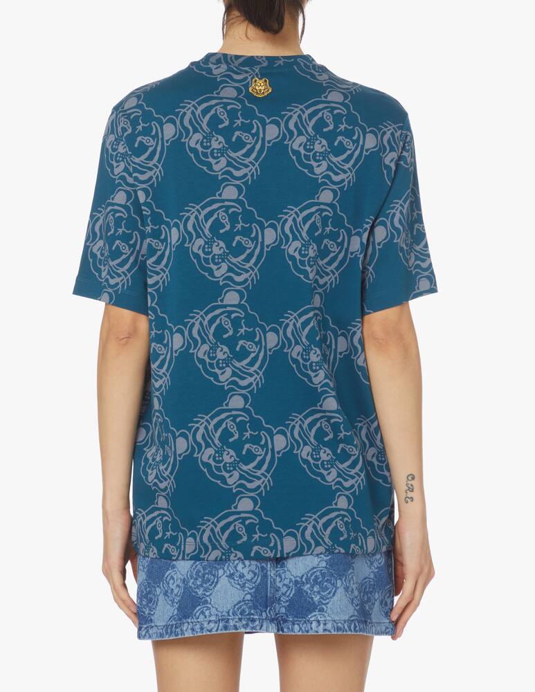 Kenzo T-shirt in cotone - blu - immagine 3 Kenzo T-shirt in cotone - blu - immagine 3
